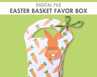 Easter box SVG, Easter box digital download, Spring DIY, Favor box SVG for silhouette, Easter candy box template