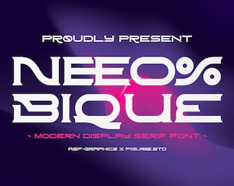 Neobique - Futuristic Display Font