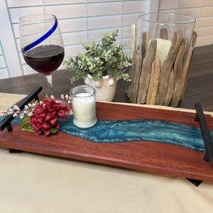 Paduka Wood with Mermaid Dust Epoxy