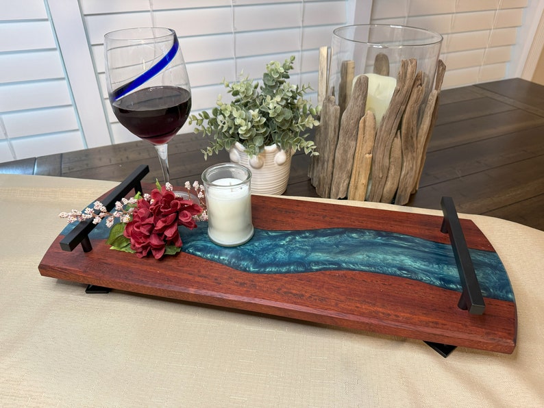 Paduka Wood with Mermaid Dust Epoxy