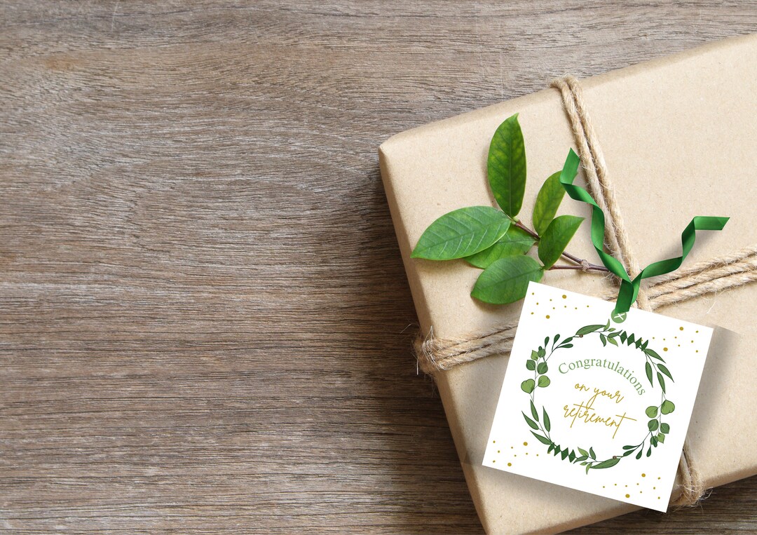 Retirement Gift Tag Printable, Retirement Gift, Gift for Him ...