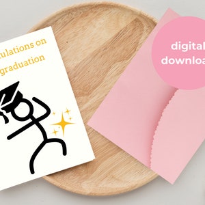 Graduierte Karte zum Ausdrucken, Sofort Download, Graduierte Abschluss Karte, Grad 2024, Grad 2024, Abschluss Karte zum Ausdrucken