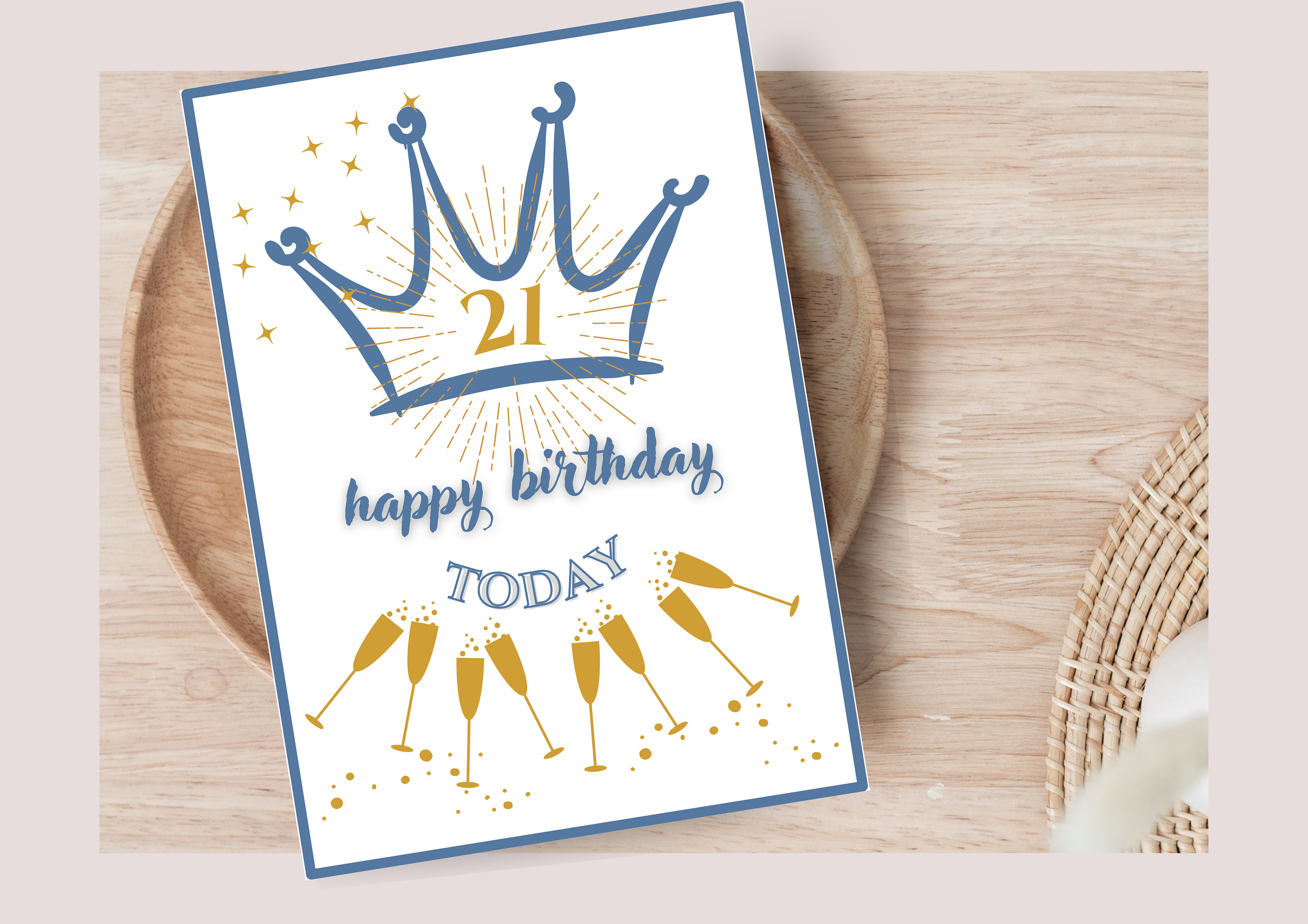 Happy 21st Birthday Card, 21st Birthday Card, Card for Him, 21st ...