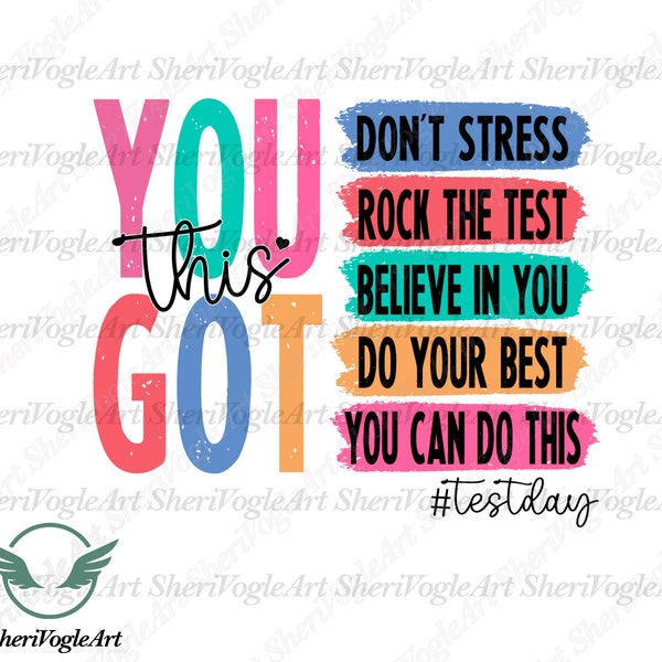 You Got This Svg, Rock the Test Svg, Test Day Dalmatian Dots Svg, Test Day Svg, Testing Svg, Instant Download