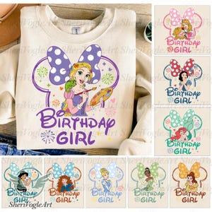 Princess Birthday Bundle: Cartoon Character SVG PNG (Digital Download