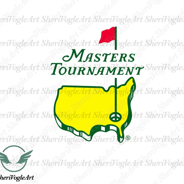 Masters Augusta Golf SVG Cricut, Masters Augusta  Svg, Masters Symbol Black Svg, masters golf party Svg