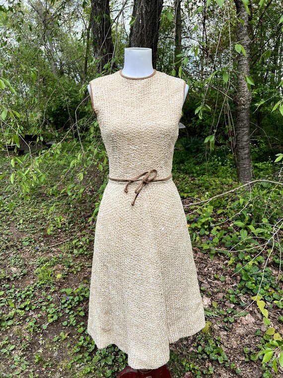Vintage 1960s Youth Guild Woven Dress - image 2