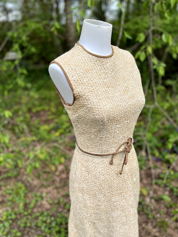 Vintage 1960s Youth Guild Woven Dress - image 5