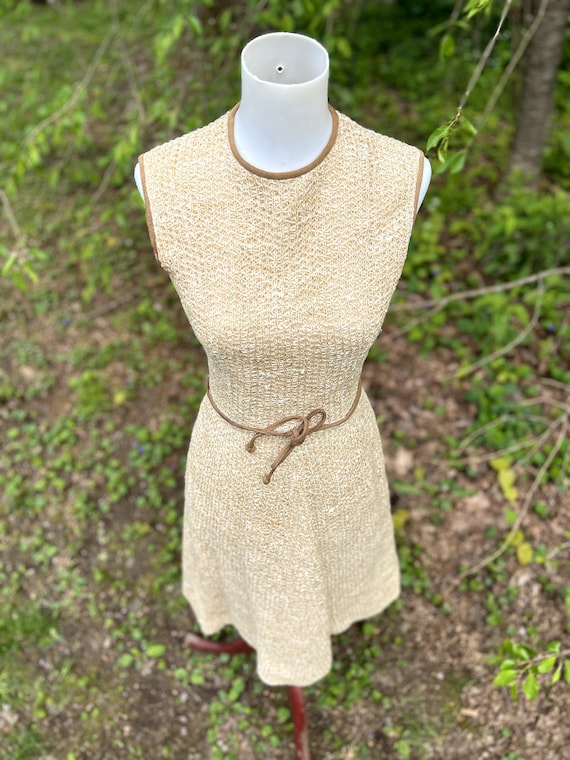 Vintage 1960s Youth Guild Woven Dress - image 10