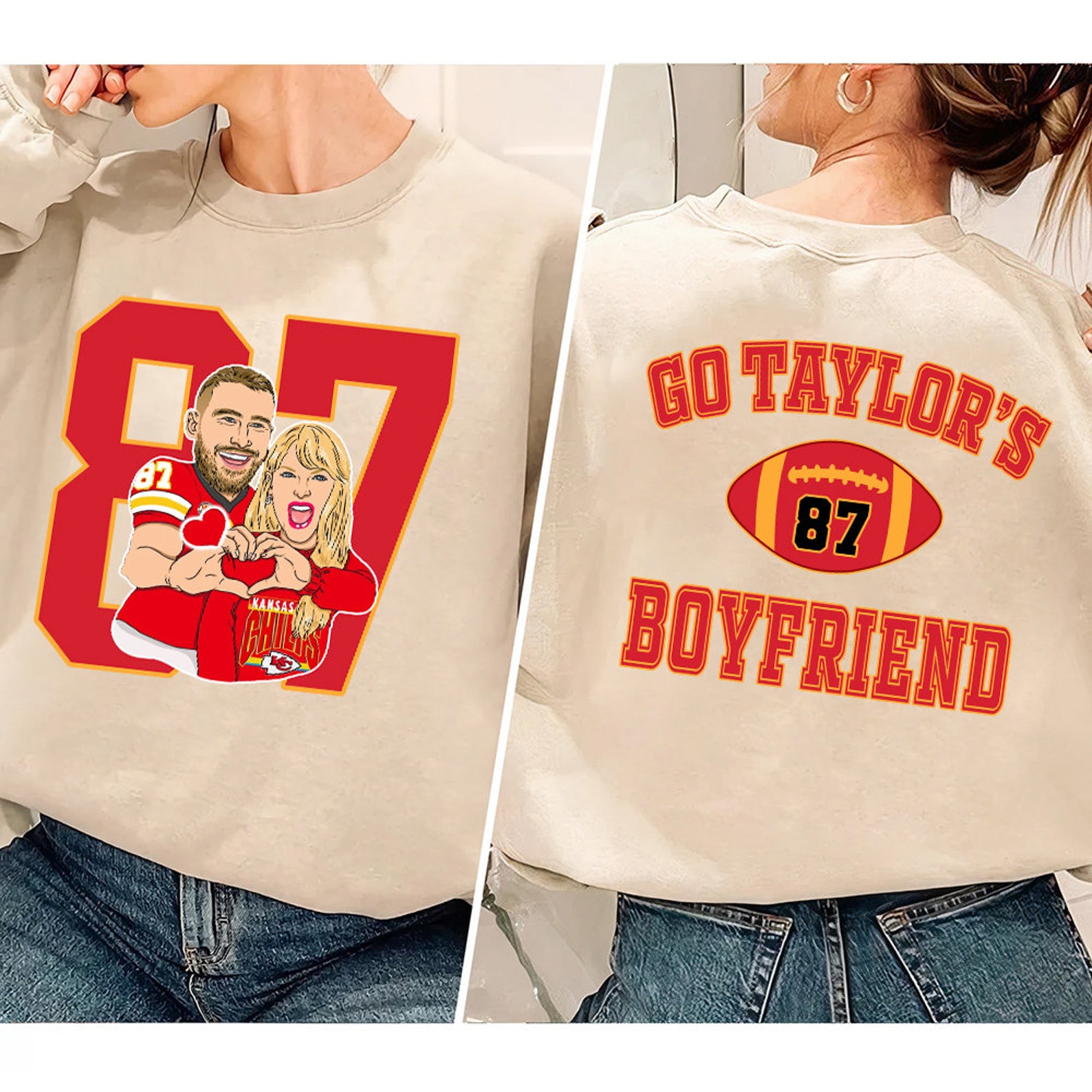 2 Sides in My Chiefs Era Png, Travis and Taylor, Retro in My Chiefs Era Shirt Design, Travis