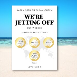 Carte à gratter indice des fêtes - révélation surprise - vacances, voyage, week-end, vacances, lune de miel, poule, cerf, indice, indice, avoir de la chance, anniversaire