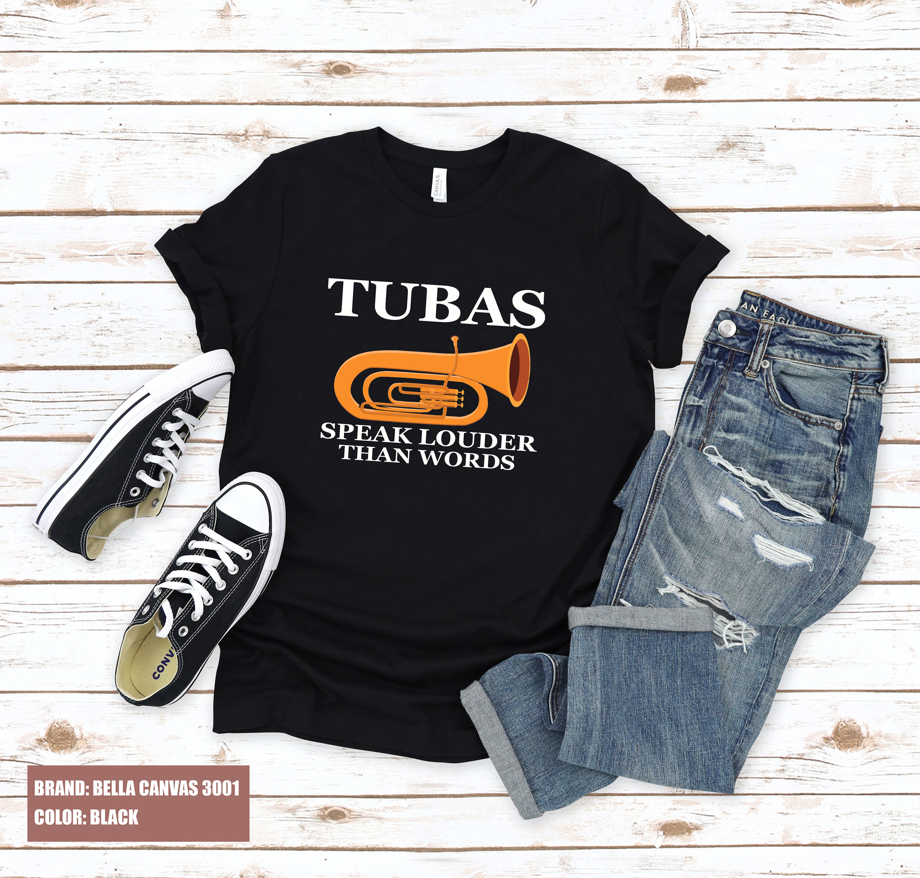 Tubas Speak Louder Than Words Tshirt, Funny Tuba Shirt, Funny Tuba