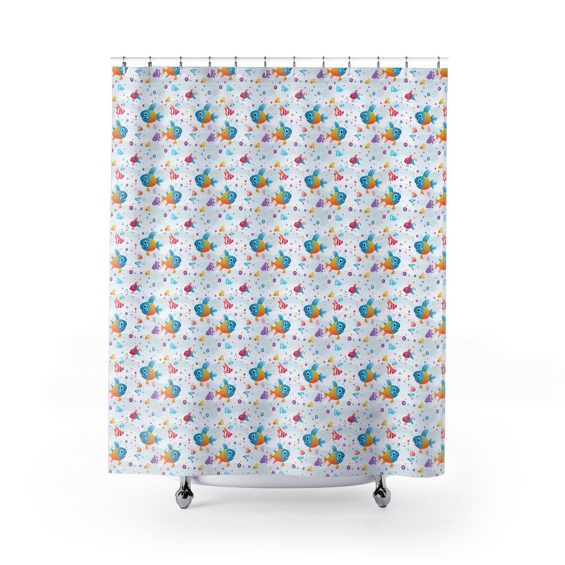 Fish Shower Curtain - Etsy
