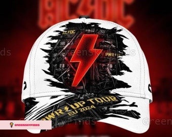 Acdc Pwr Up Tour Cap, Acdc Band Classic Cap, Pwr Up World Tour Cap, Acdc Band 2024 Baseballkappe, Acdc Men Cap, Acdc Fan Geschenk