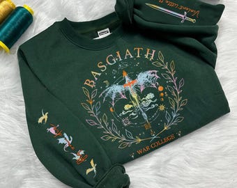 Fourth Wing Sweatshirt, Custom Basgiath War College Sweatshirt, Dragon Rider, Violet Sorrengail,Fantasy Reader,Xaden Riorson,Riders Quadrant