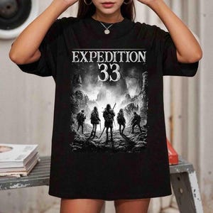 Vintage Clair Obscur Expedition 33 Tee, Dark Aesthetic Comfort Colors Fan Tee Graphic Tee, Gift For Women and Man Unisex Tee