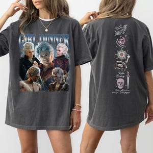 Vintage 90s Graphic Style Astarion Baldurs Gate 3 Girl Dinner Tee, Astarion Baldurs Shirt, Game BG3 Bootleg Tee For Man And Women