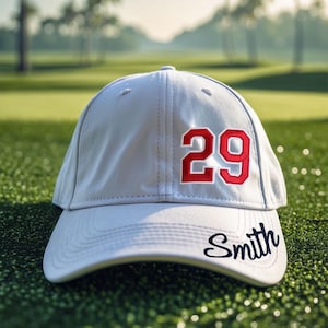 Personalizowana czapka baseballowa z haftowaną kieszenią, haftowana czapka baseballowa, spersonalizowana czapka z numerem baseballowym, prezent baseballowy, fan baseballu, mama sportowca