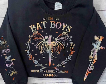 The Bat Boys Sweatshirt, Acotar Velaris Sweatshirt, Bat Boys Tees, Bat Boy Fan Club Tee, A Court of Thorn, Cassian general comander