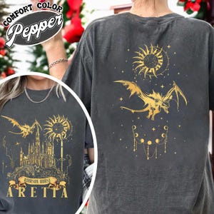 Xaden Riorson House Comfort Colors Shirt, Iron Flame Tee, Dragon Rider 2-Sided Shirt, Violet Sorrengail, Bookish Gifts, Fourth Wing Shirt