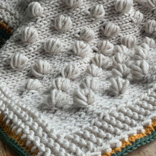 Handgestrickte Babydecke