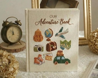 Adventure Book Scrapbook Valentines Gift for him, Personalized Anniversary Gift for her, Travel Scrapbook, Couples gift, Gifts for Boyfriend