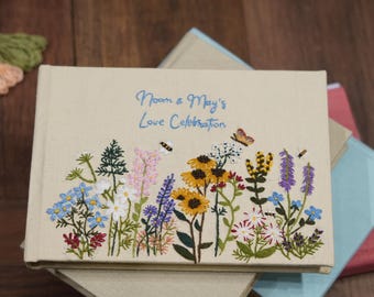 Personalisiertes Hochzeitsgästebuch, Leinen-Memory-Buch, personalisiertes Hochzeitsgeschenk