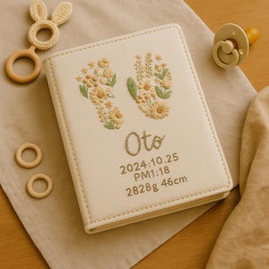 Baby Shower Guest Book, Baby Shower Embroidery, Baby Shower Decorations, Polaroid Guest Book, Baby Memory Book, Baby Shower Gift
