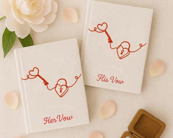 Caderno de votos personalizado bordado à mão, tamanho A6, pombas e medalhões de casamento, caderno bordado à mão, capa dura de tecido, caderno feito à mão