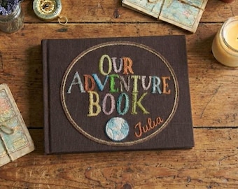Adventure Book Scrapbook Valentines Gift for him, Personalized Anniversary Gift for her, Travel Scrapbook, Couples gift, Gifts for Boyfriend