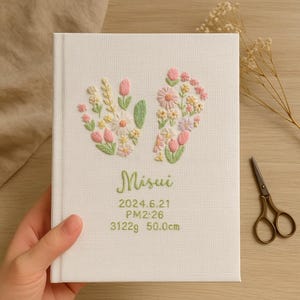 Baby Shower Guest Book, Baby Shower Embroidery, Baby Shower Decorations, Polaroid Guest Book, Baby Memory Book, Baby Shower Gift