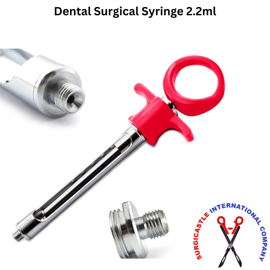Siringa Dentale Anestesica Autoaspirante Medentra, 1,8 Ml, In Acciaio Inox - Strumento Odontoiatrico Professionale Con Garanzia 3 Anni - copertina