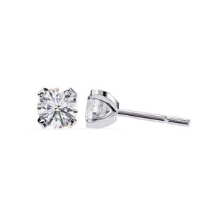 VVS1 Moissanite Earrings | 925 Sterling Silver | Screw Back | Stud Earrings | Wedding Best Gift | Fine Jewelry for Women