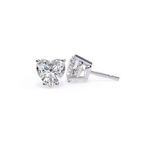 Exquisite 925 Sterling Silver | White Gold | Rhodium Plated | Moissanite Stud Earrings | Perfect Anniversary Gift | Jewelry for Women
