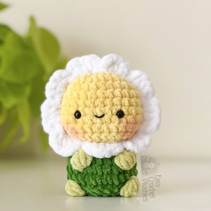 Modèle de fleur au crochet sans couture, Amigurumi sans couture, modèle de peluche au crochet PATRON PDF 2 en 1 image 5