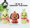 Grinch Crochet Pattern: No Sew Easy Fast Amigurumi Plushie 3-in-1 PDF