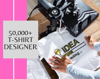 Editable tshirt Design Bundle, Print on Demand Shirt Designs (50,000+), Typography t shirt Design Print, High Resolution, Digital Download