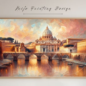 Frame TV Art: Vatican City - Vatican City | Urban view and city skyline | Digital wall art | Instant download | Modern romantic cityscape