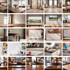 75 X Table Scene Background Mockup Bundle: Versatile JPEG Images for ...