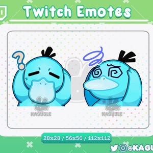 Shiny Psyduck Double Animated Emote Pack