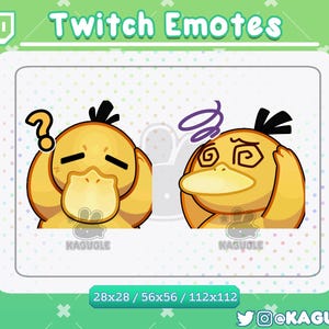 Psyduck Double Animated Emote Pack