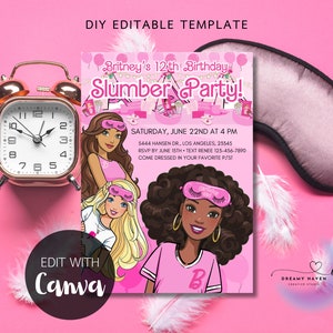 dress up printable sleep over Slumber Party Paper Doll Printable: Sleepover Pajama Party (PDF)