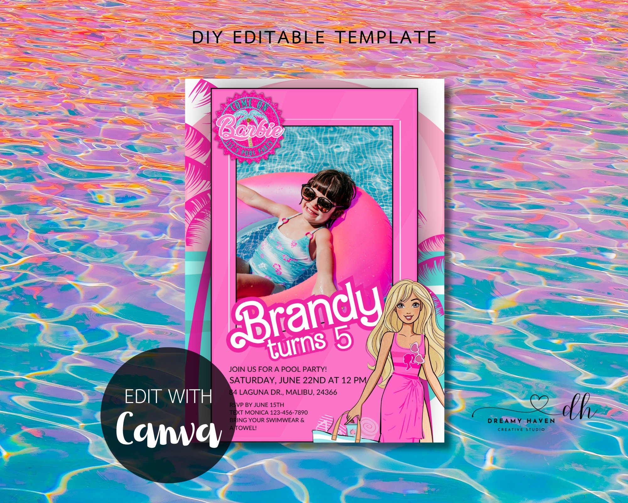 Birthday Party Barbie Having A Baby In The Pool Barbie Dreamhouse