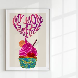 Cartel MY MOM/Arte de pared/Decoración hogar/Regalo día de la madre/Arte mensaje/PNG sublimación/Papercutout digital/descarga inmediata