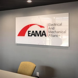 Personalized Acrylic Office Logo Sig, Custom Acrylic Salon Sign, 3D Acrylic Business Logo Signage, Shop Signage, Wall Signs For Office