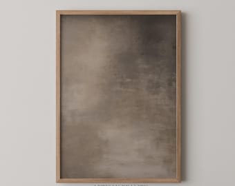 Earthy Neutral Abstract | Warm Beige & Brown Minimalist Art | Modern Grunge Texture Painting | PRINTABLE Digital Wall Art | PTAB-03