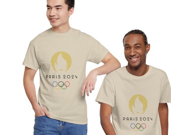 Exclusief T-shirt Olympische Spelen Parijs 2024: comfortabel unisex katoenen T-shirt