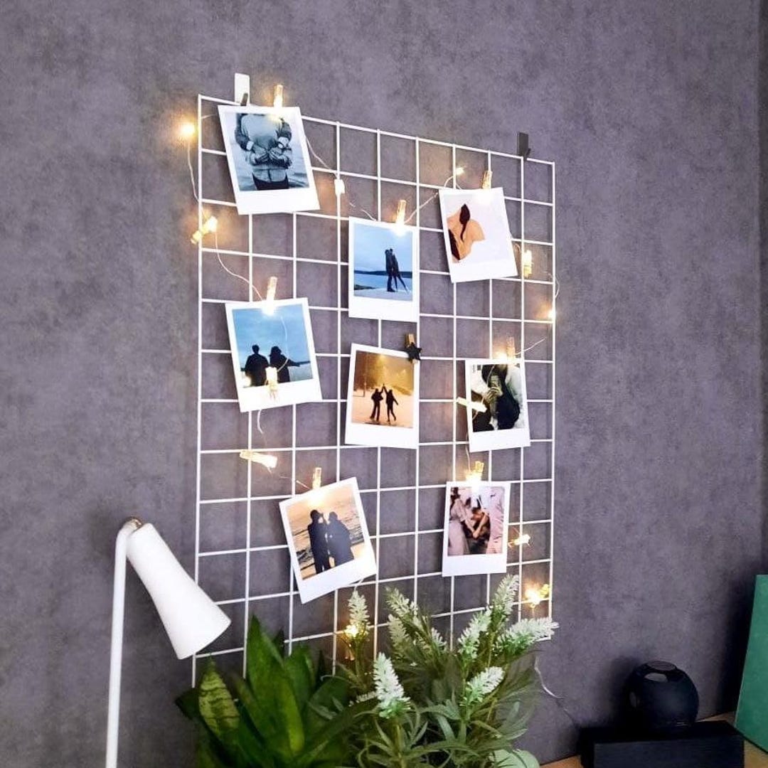 Wire Wall Decor Wall Grid Polaroid Buy Wire Wall Grid Photo