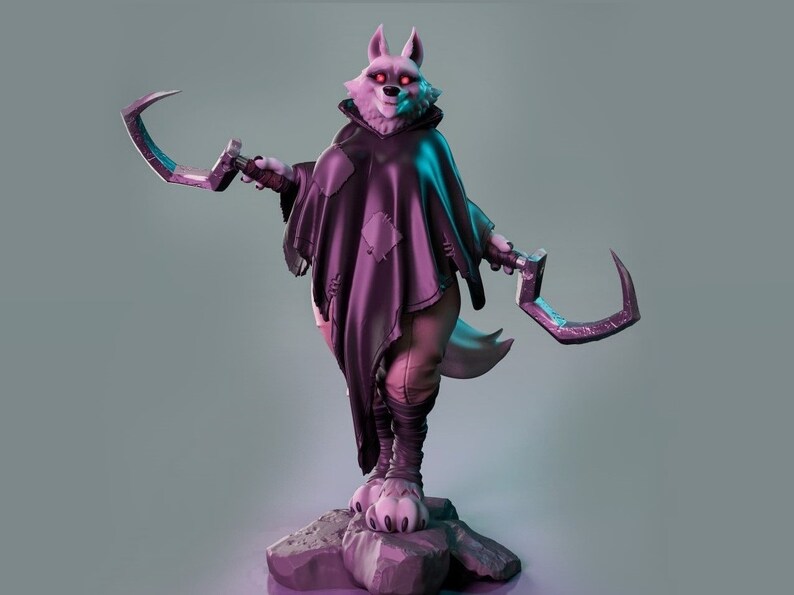 Bad Wolf Stl 3D Model for Printing, Figure Stl, Statue Stl, 3D Printing ...