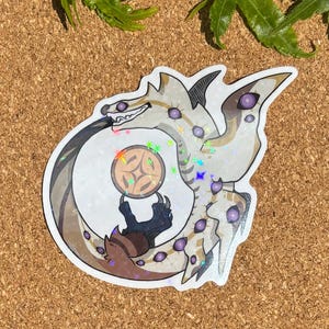 Creatures of sonaria | Ouratum holographic star sticker